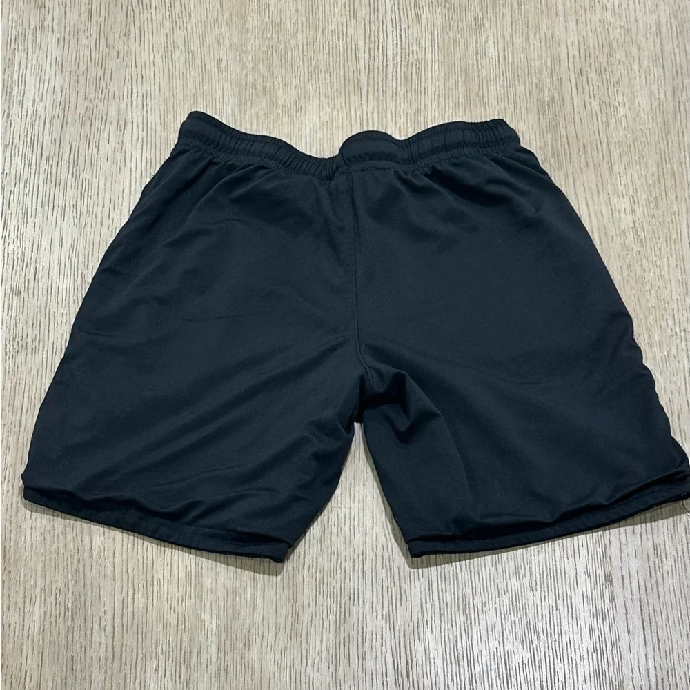 Runway. Boys Reversible Black Active Shorts with Elastic Waist